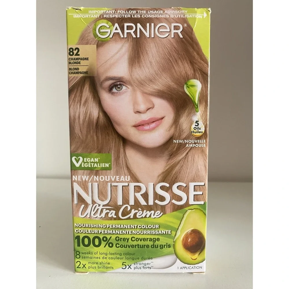 6X GARNIER Nutrisse Ultra Creme Nourishing Hair Color CHAMPAGNE BLONDE #82